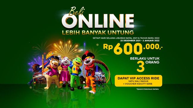 Untuk bisa bermain wahana seru dan mendapatkan promo menarik, beli tiket hanya melalui website resmi Trans Studio Bandung dan aplikasi detikcom.