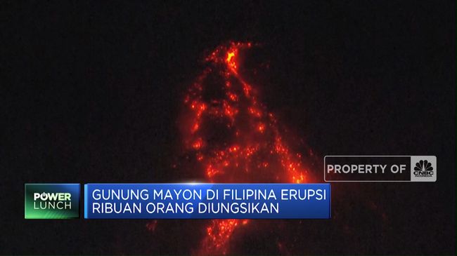 Gunung Mayon di Filipina Erupsi, Ribuan Orang Diungsikan